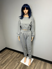 A2093 - Lydia Croptop Hoodie Sweatsuit Set